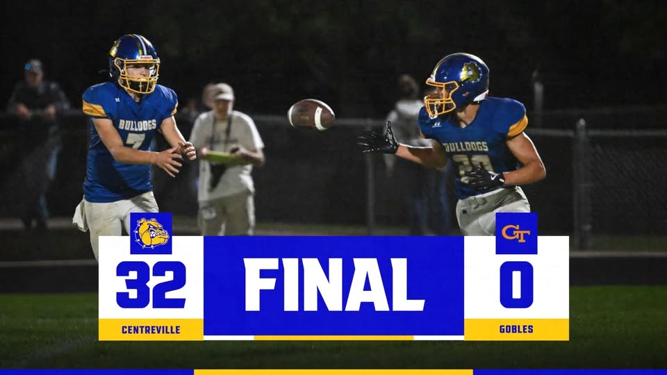 Centreville shuts out Gobles 32-0